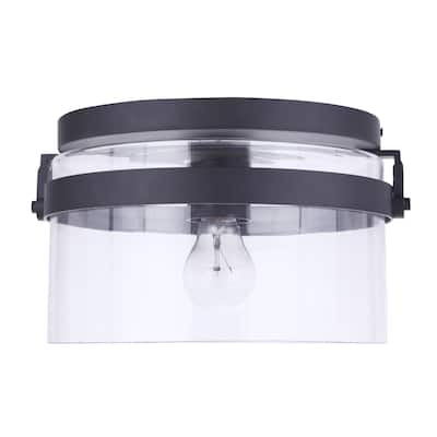 Craftmade Franklin 12" Wide Outdoor Flush Mount Drum Ceiling Fixture