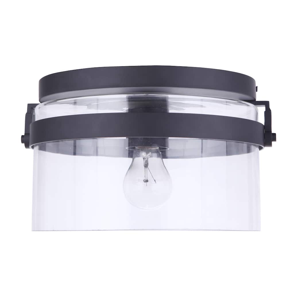 Craftmade Franklin 12" Wide Outdoor Flush Mount Drum Ceiling Fixture