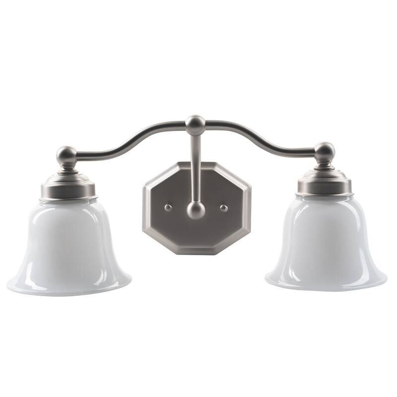 Trevi Vanity Sconce with Double Opal Glass