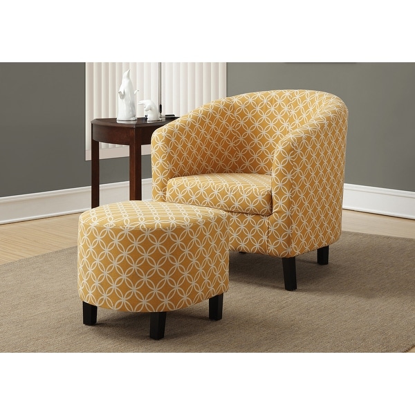 overstock yellow accent chair