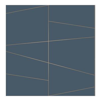 Fairmont Blue Deco Fracture Wallpaper - 20.5 x 396 x 0.025