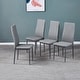 preview thumbnail 3 of 25, Modern minimalist dining chair, restaurant home conference chair set of 4