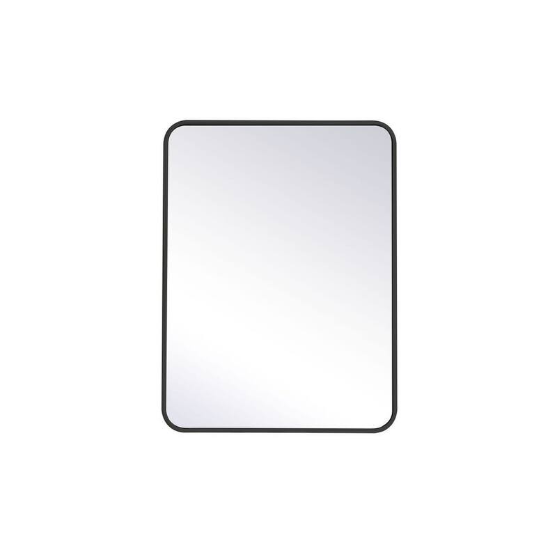 Elegant Lighting MR802432 Evermore 24" W x 32" H Contemporary - Black