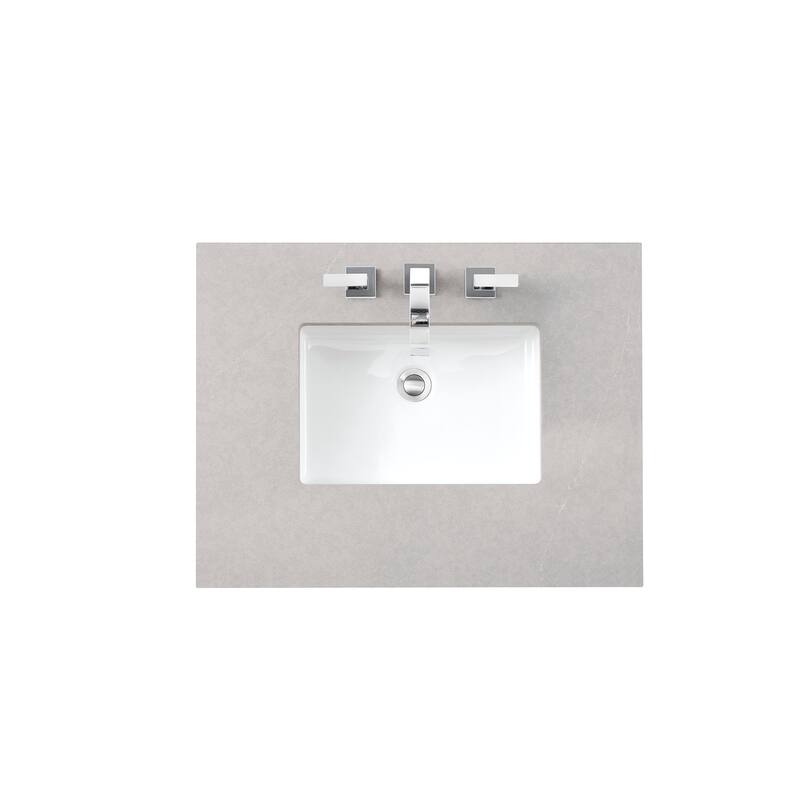 James Martin Vanities Brittany 30" Single Vanity, Bright White - 30 x 23.50 x 34