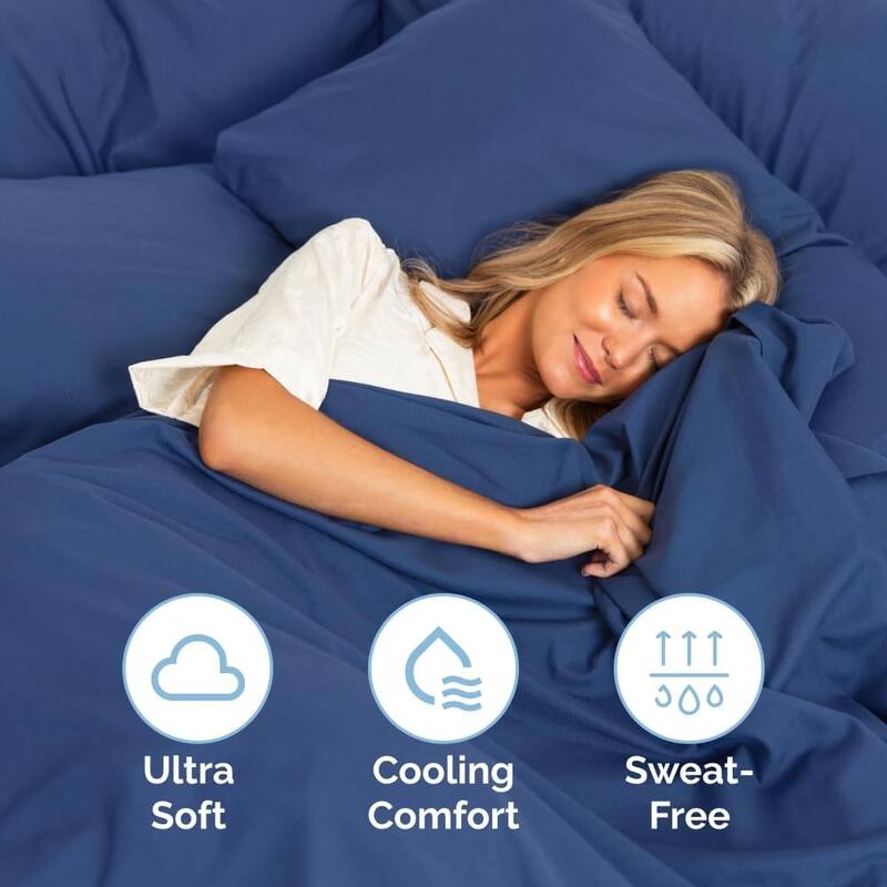 CGK Linens 4 Piece Solid Deep Pockets Microfiber, Easy-Fit Bed Sheet Set