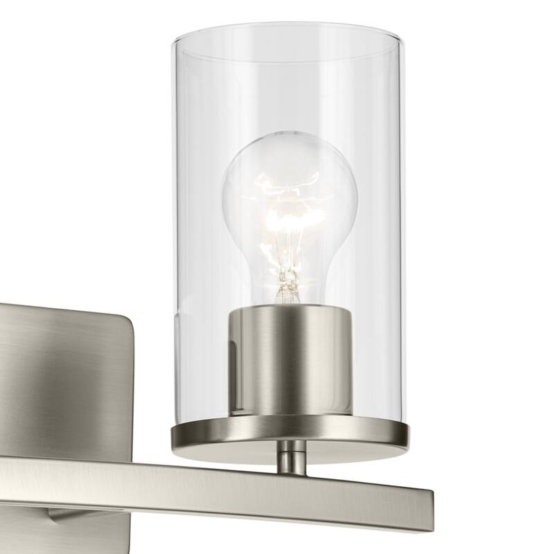 Kichler Lighting Crosby Bathroom Vanity Light with Clear Glass