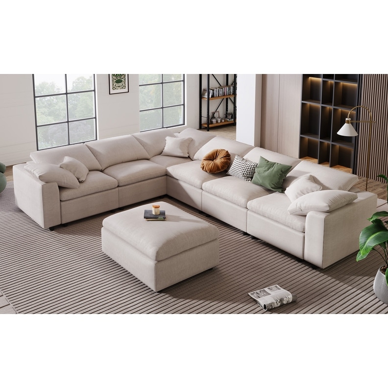 L shaped oversized shop couch