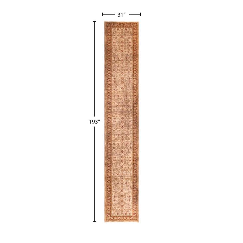 Overdyed One-of-a-Kind Hand-Knotted Runner Rug - Beige - 2' 7" x 16' 1"