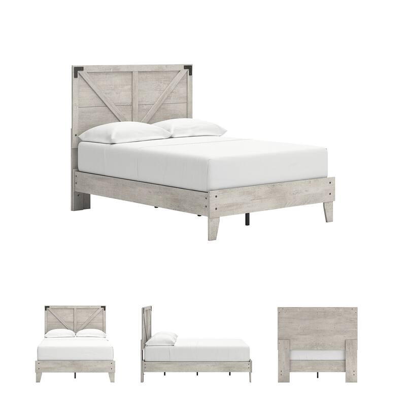 Signature Design by Ashley Shawburn White Platform Bed