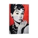 preview thumbnail 1 of 6, iCanvas "Audrey Hepburn" by Ahmad Shariff Canvas Print