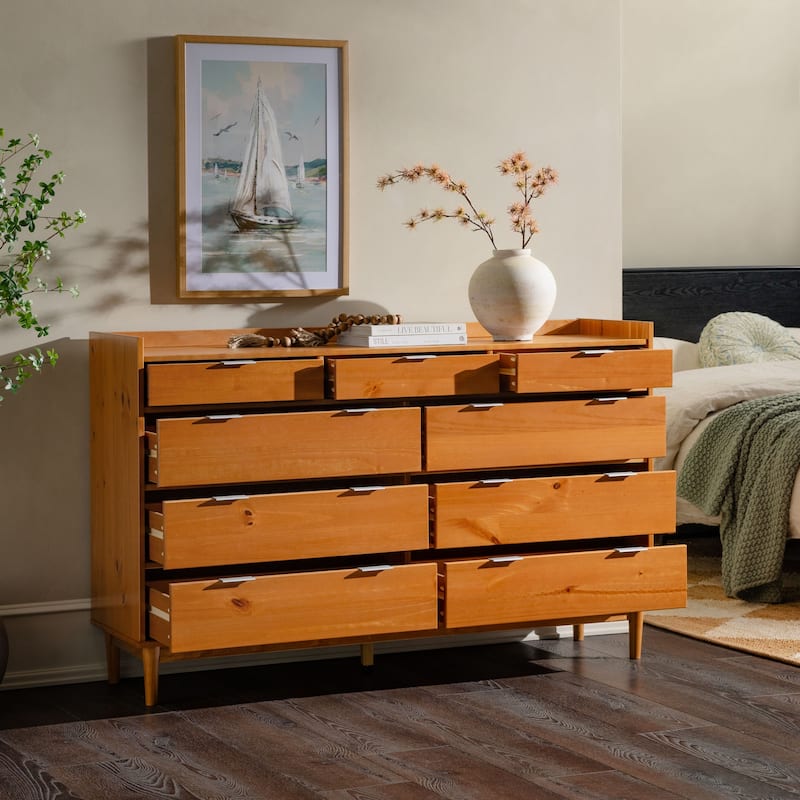 Middlebrook Modern Gallery Top Solid Wood Dresser