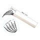 preview thumbnail 2 of 2, 2Pcs 15" 5-Tine Claws Hand Rake Shell Clam Digger Dig Seafood Rake with Mesh Net - Black Black