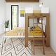 preview thumbnail 6 of 41, Max & Lily Mid-century Twin over Queen L-shaped Bunk Bed with Ladder