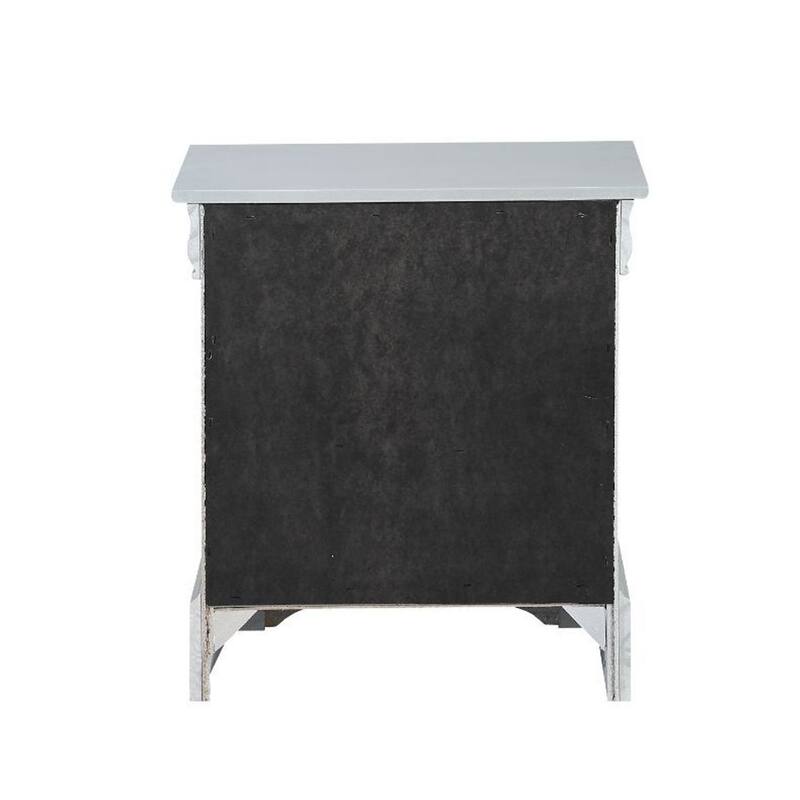 Wooden Nightstand with 2 Drawers