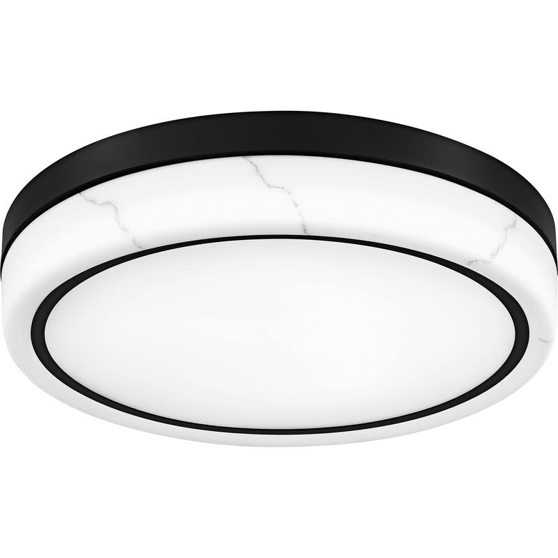 Gasper Integrated LED Matte Black Flush Mount
