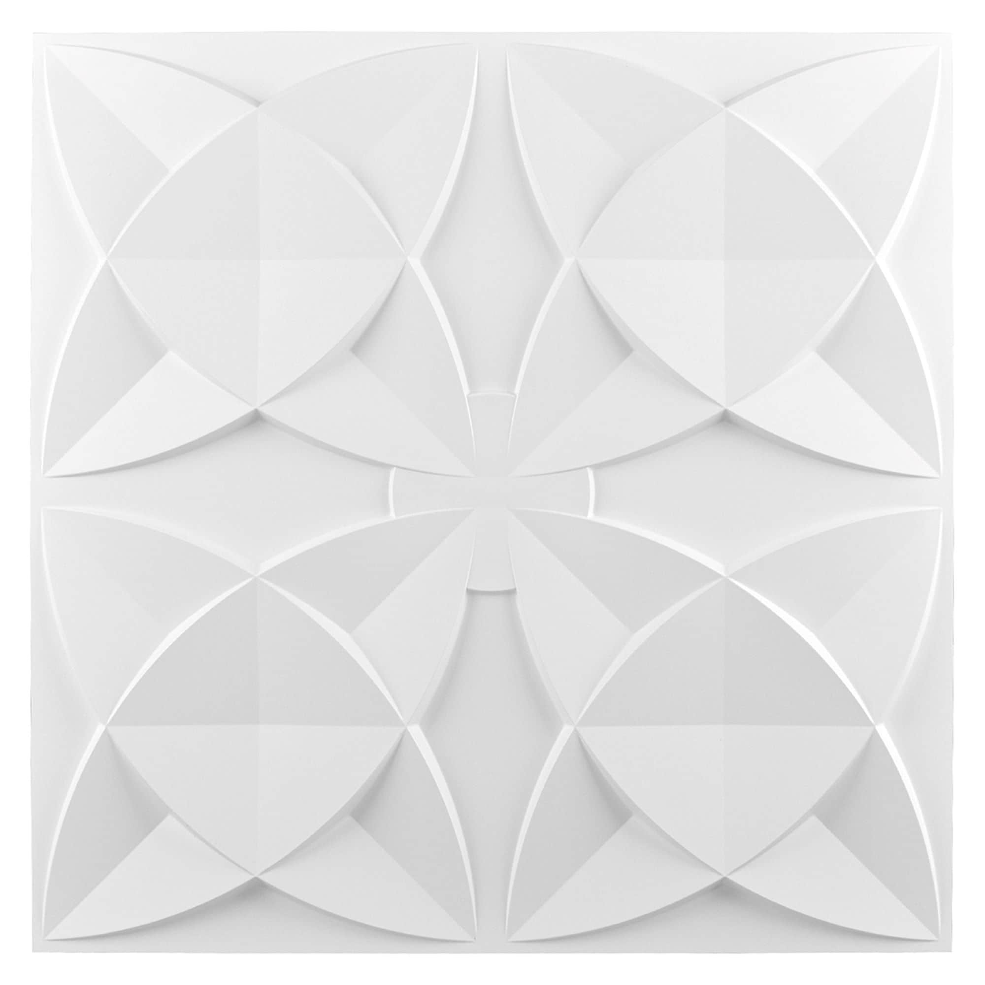 Art3d 2x2 PVC Decorative Suspended ceiling Tile, Glue-up Ceiling Panel Classic Floral (Pack of 12)