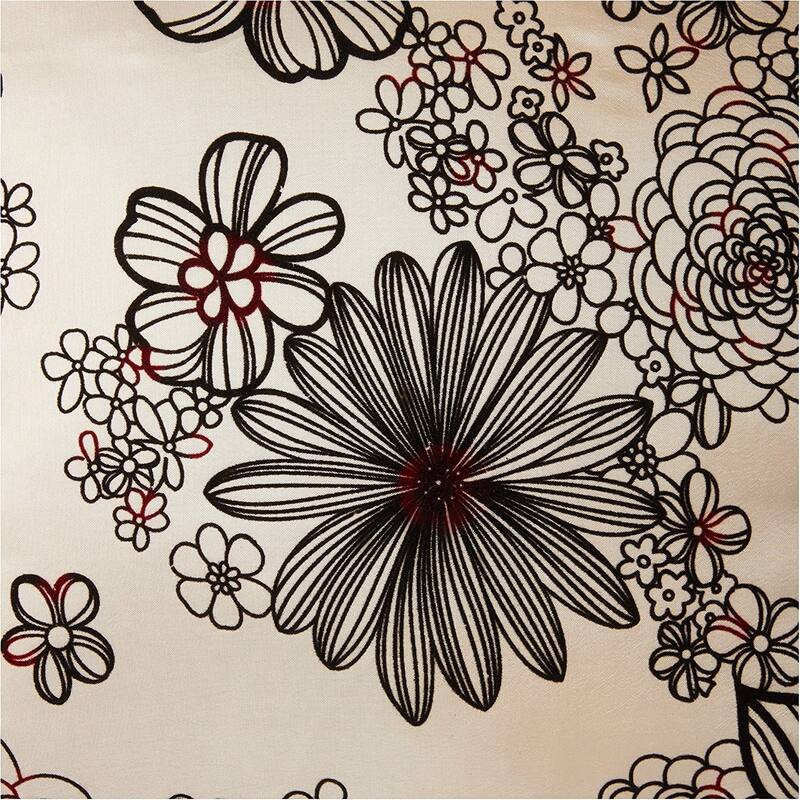 Violet Linen Silky Bloom Daisy Flower Pattern, 17 Inch x 17 Inch, Square, Decorative Accent Throw Pillow