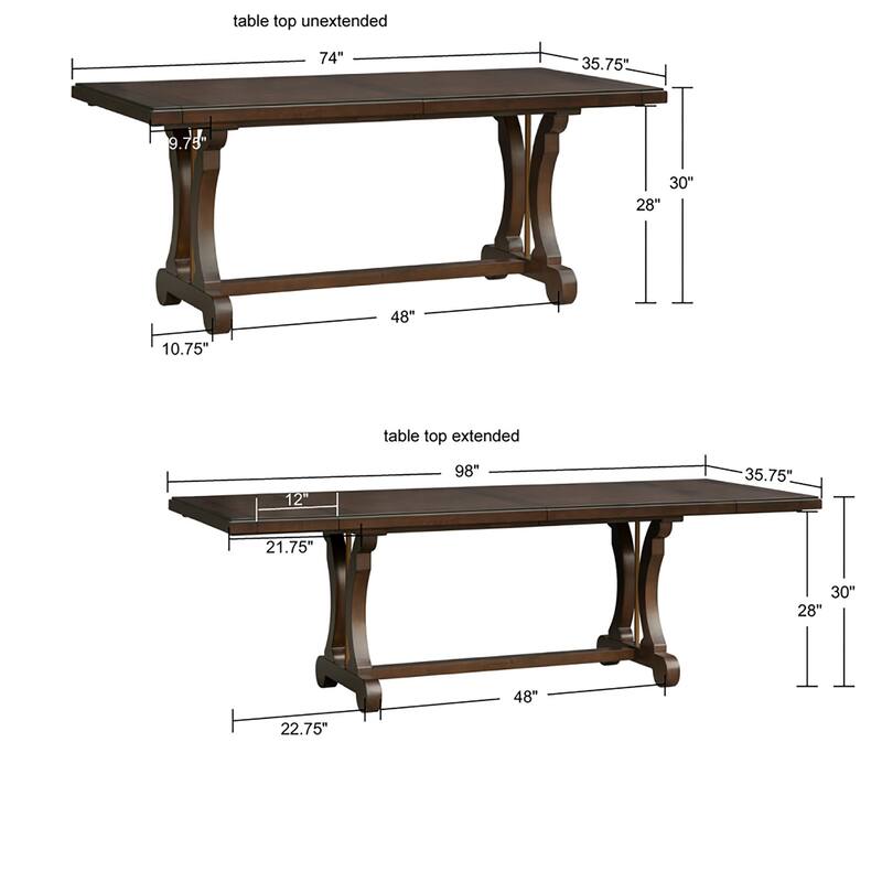 Madison Park Garett Rectangle Extension Dining Table