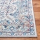 preview thumbnail 28 of 54, SAFAVIEH Brentwood Dile Oriental Damask Trellis Rug 3' Square - Ivory/Blue - Square