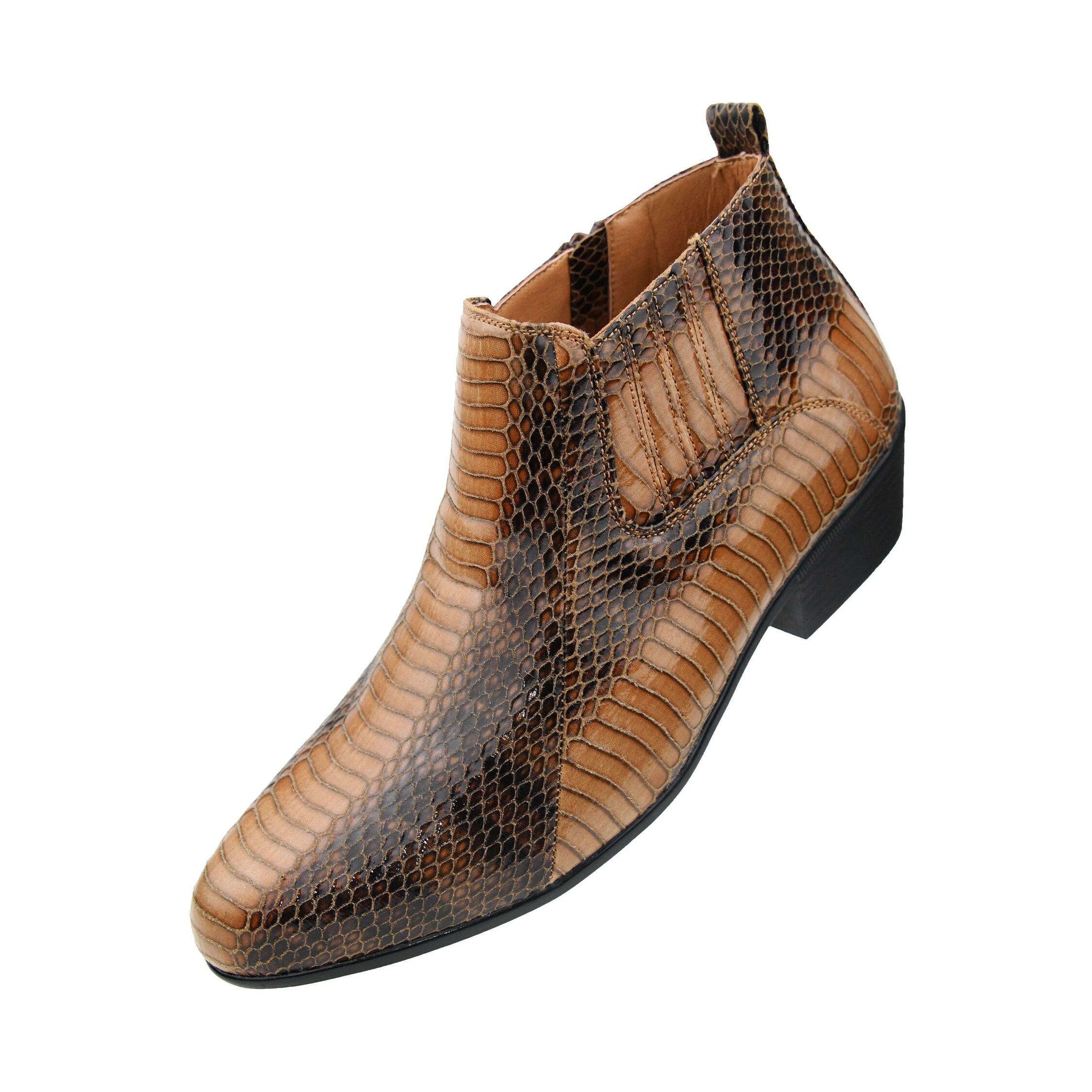 snakeskin dress boots