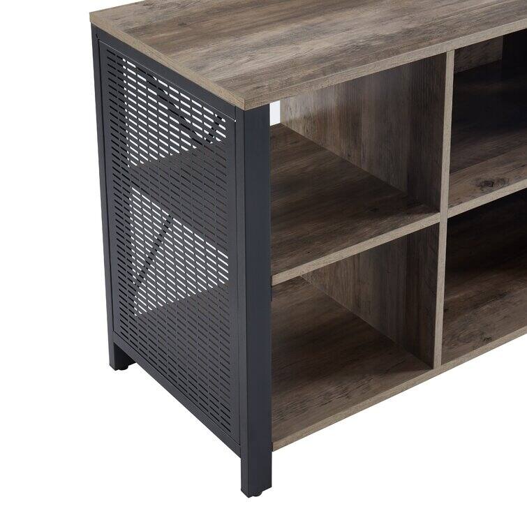 Wood TV Stand Media Console Entertainment Center