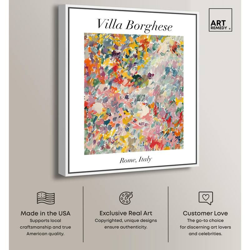 Villa Borghese Canvas by Art Remedy