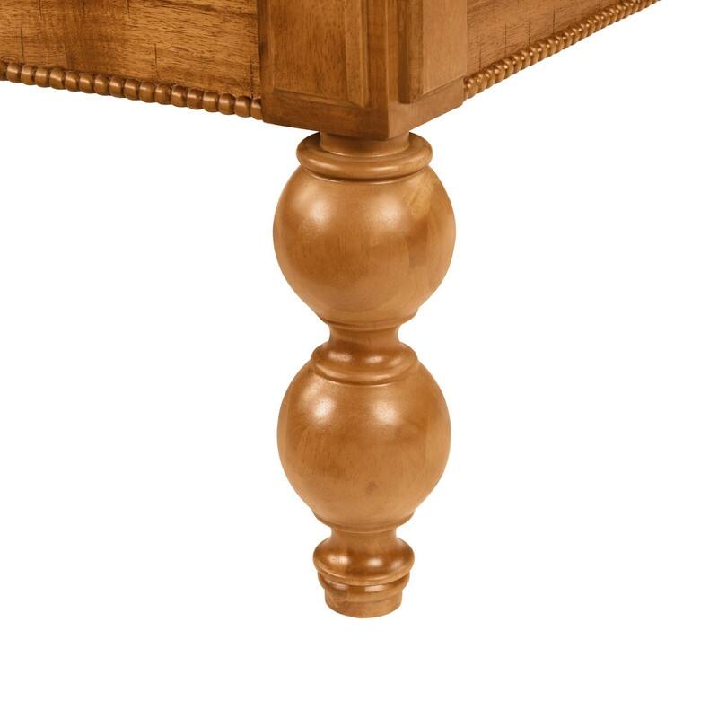 Rectangular 47" Wooden Coffee Table with Storage Drawer, Vintage Cocktail Table with Solid Wood Legs for Living Room Elegance