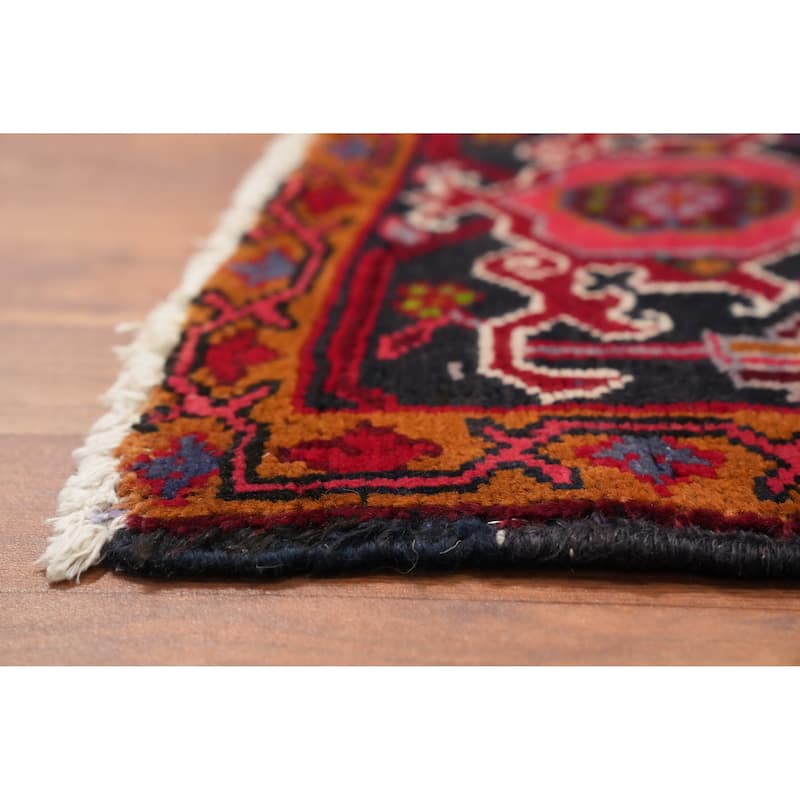 Hand Knotted Oriental 100% Wool Carpet Traditional Medallion Red Heriz Area Rug - 11' 3'' X 8' 5''