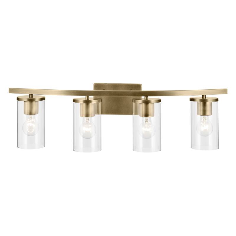 Kichler Lighting Crosby Bathroom Vanity Light with Clear Glass