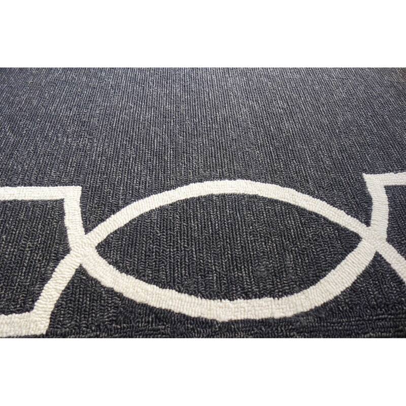 Allof Elegant Plain Weather Resistant Heritage-Inspired Hand-Woven Outdoor Rug
