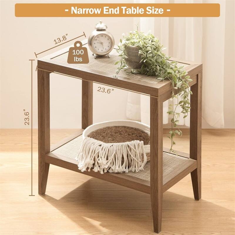 End Table Living Room Set of 2 - 14"D x 24"W x 24"H