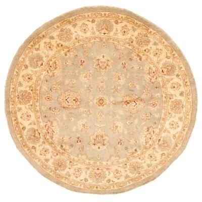 ECARPETGALLERY Hand-knotted Chobi Twisted Grey Wool Rug - 8'0 x 8'0