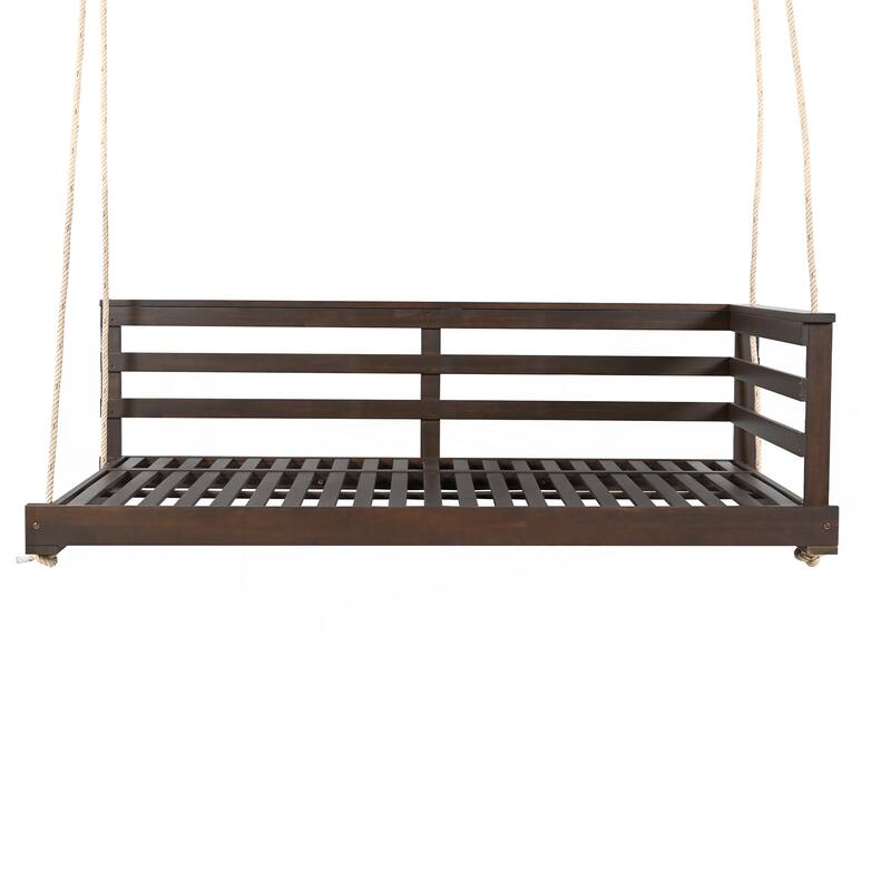 Country Patio Wooden Twin Size Swing Daybed Porch Swing Frame