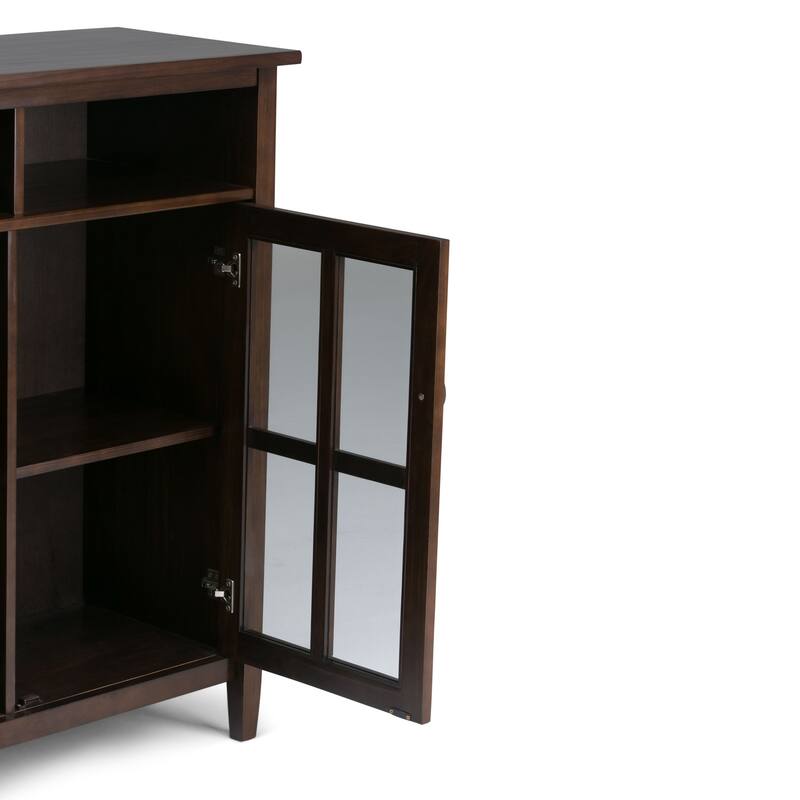 WYNDENHALL Norfolk Wood Storage Media Cabinet - 39"Wx16"Dx42"H