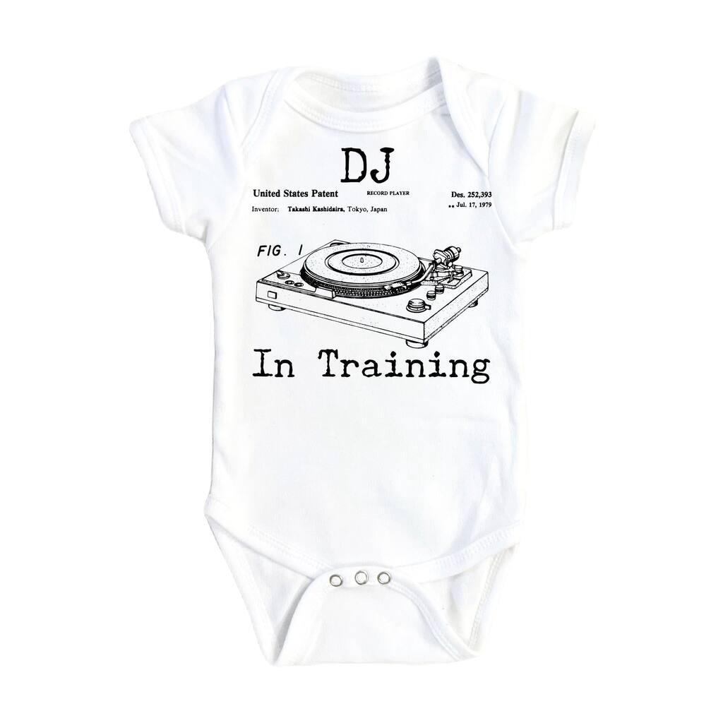 DJ Training - Baby Boy Girl Clothes Infant Bodysuit Funny Cute Newborn