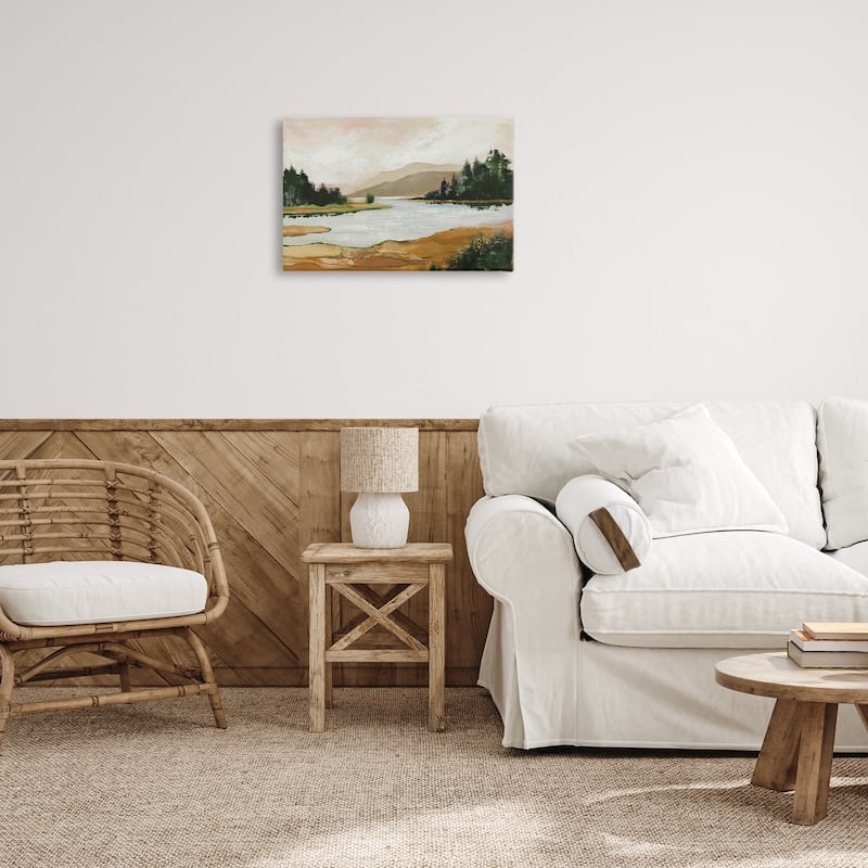 Stupell Relaxing Valley Lake Canvas Wall Art Design By Max Maxx