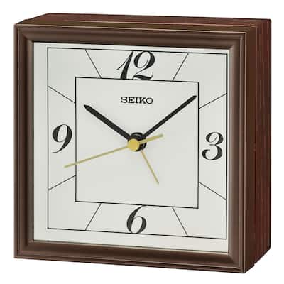 Seihokei Bedside Alarm, Dark Brown - N/A