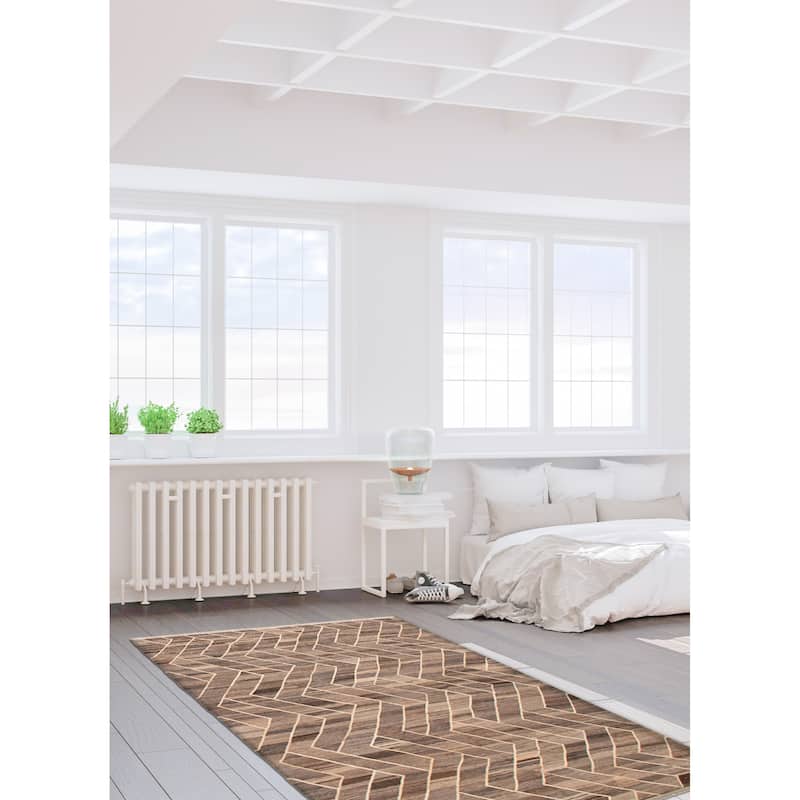 Sivas Taupe Kilim 6'9" x 9'11" - 6'9 x 9'11