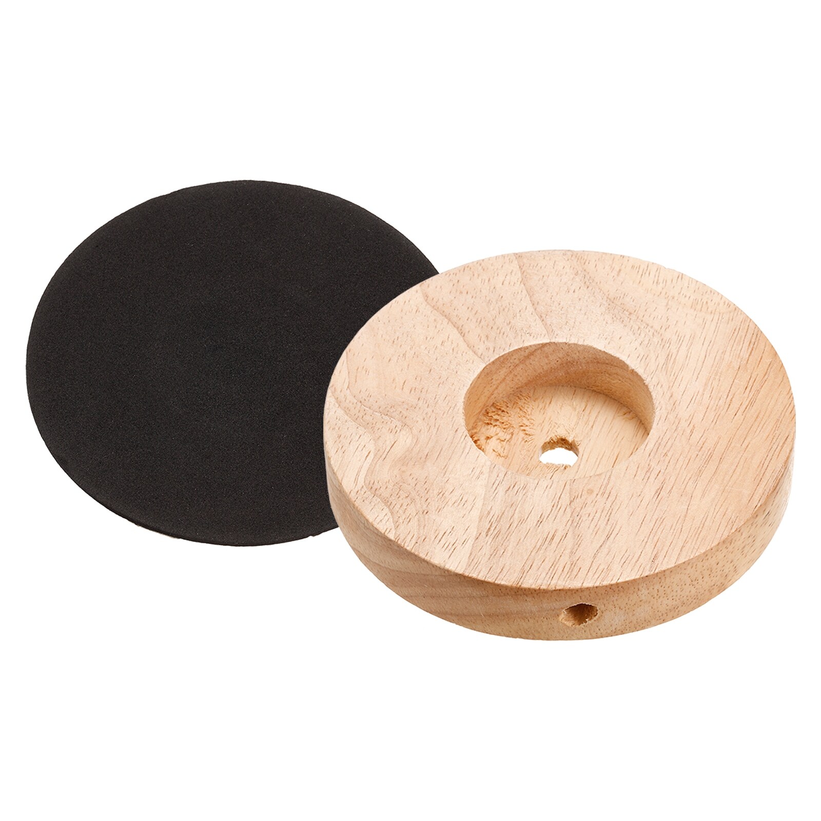 Wooden Lamp Base 120mm Circular Light Base Wood Desk Table ...