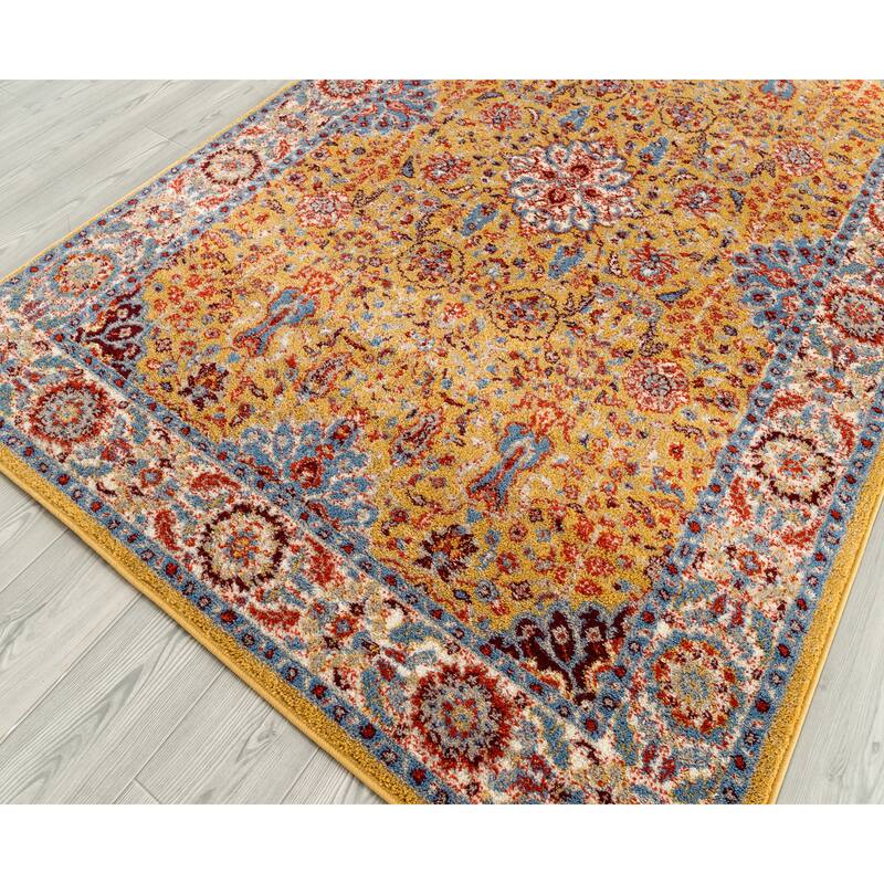 Santaria Sepha Vintage Bordered Area Rug