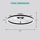 preview thumbnail 19 of 118, 20"/24"/72" Oaks Aura Cotti Low Profile Dimmable Smart Ceiling Fan with Lights 6-Speed Flush Mount Modern Remote