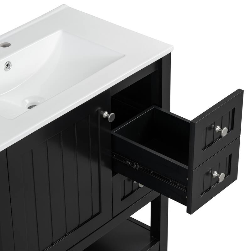 Bathroom Vanity Cabinet with Ceramic Sink