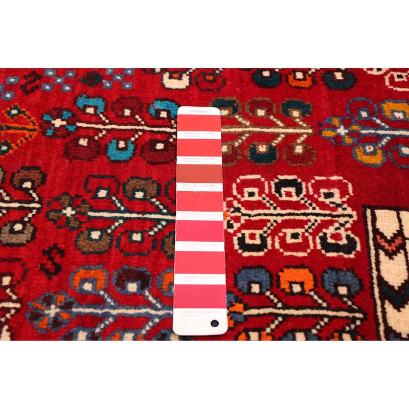 ECARPETGALLERY Hand-knotted Melis Vintage Red Wool Rug - 5'10 x 8'1