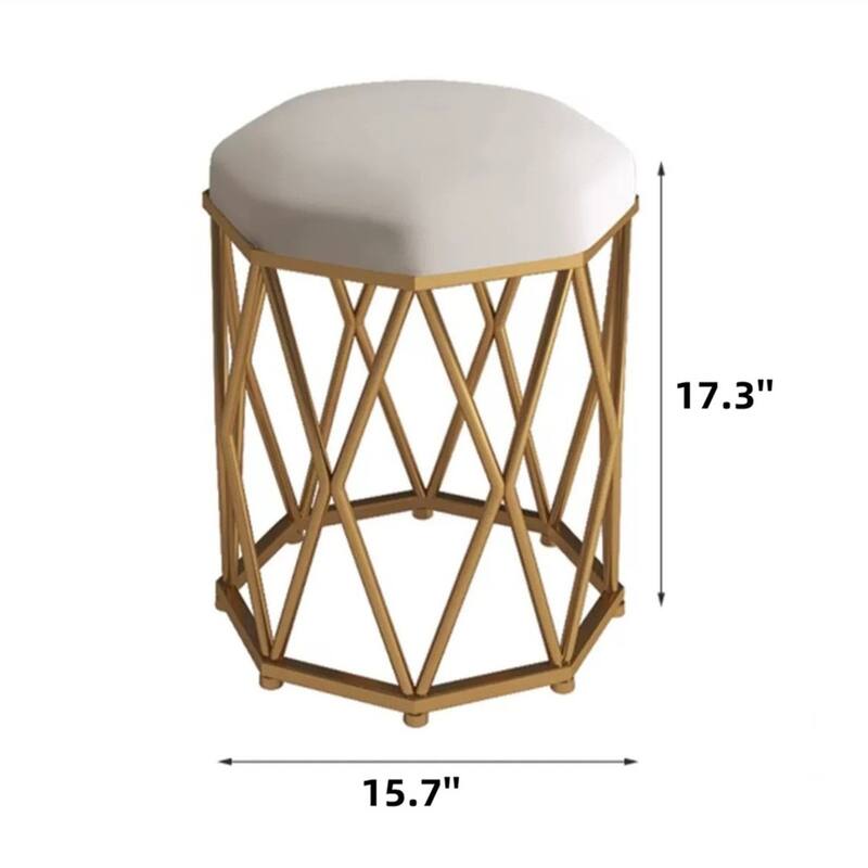 Modern Luxury Round Stool Office Chair and High-Density Foam