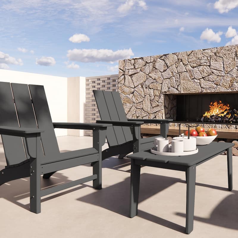 Polydun All Weather Plastic Outdoor Coffee Table - Rectangle