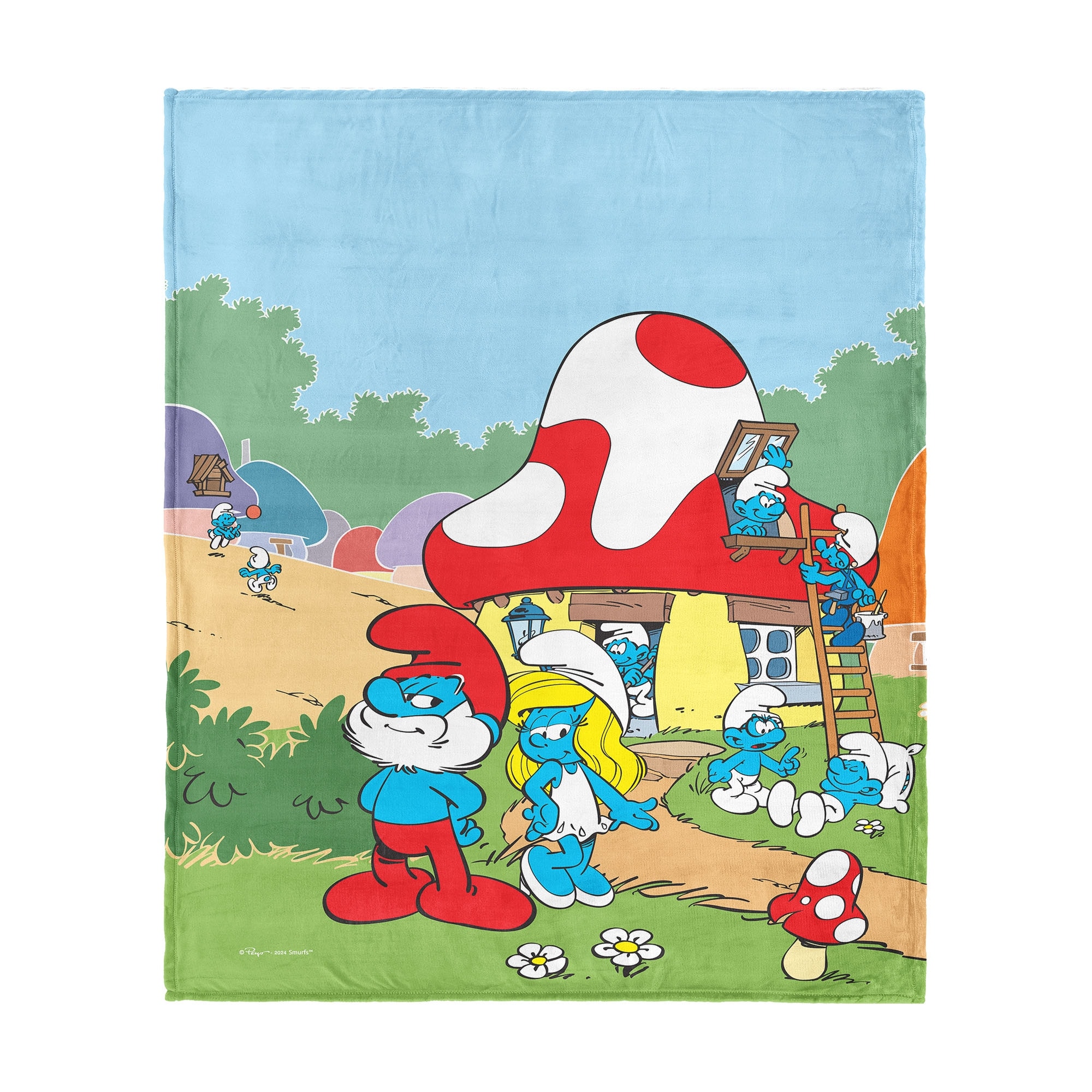 Smurfs Silk Touch Throw Blanket