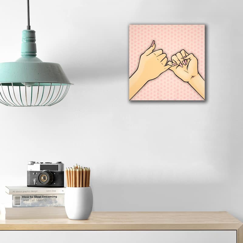 5D Multi-Dimensional Wall Art - Custom Made Pinky Promise Wall Art Print