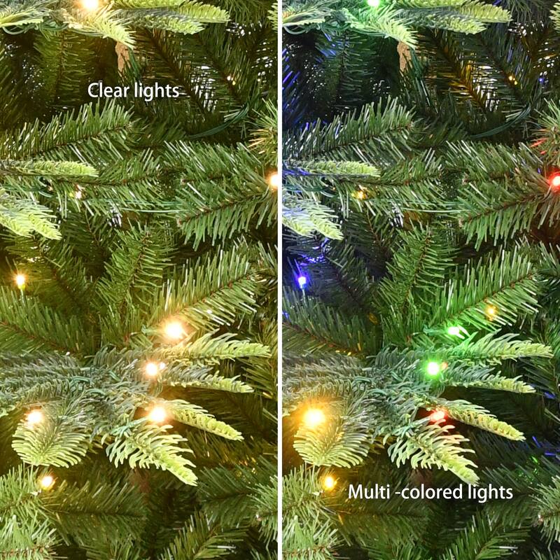 Puleo International 9 ft. Pre-Lit Aspen Fir Artificial Christmas Tree