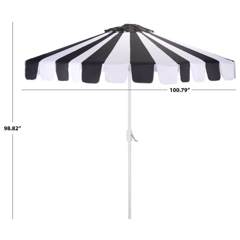SAFAVIEH Outdoor Living Meze 9ft Crank Umbrella