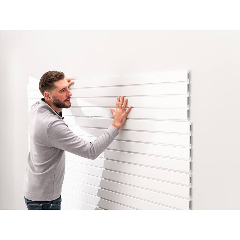 NewAge Products 40 sq ft. PVC Slatwall (Pack of 6)